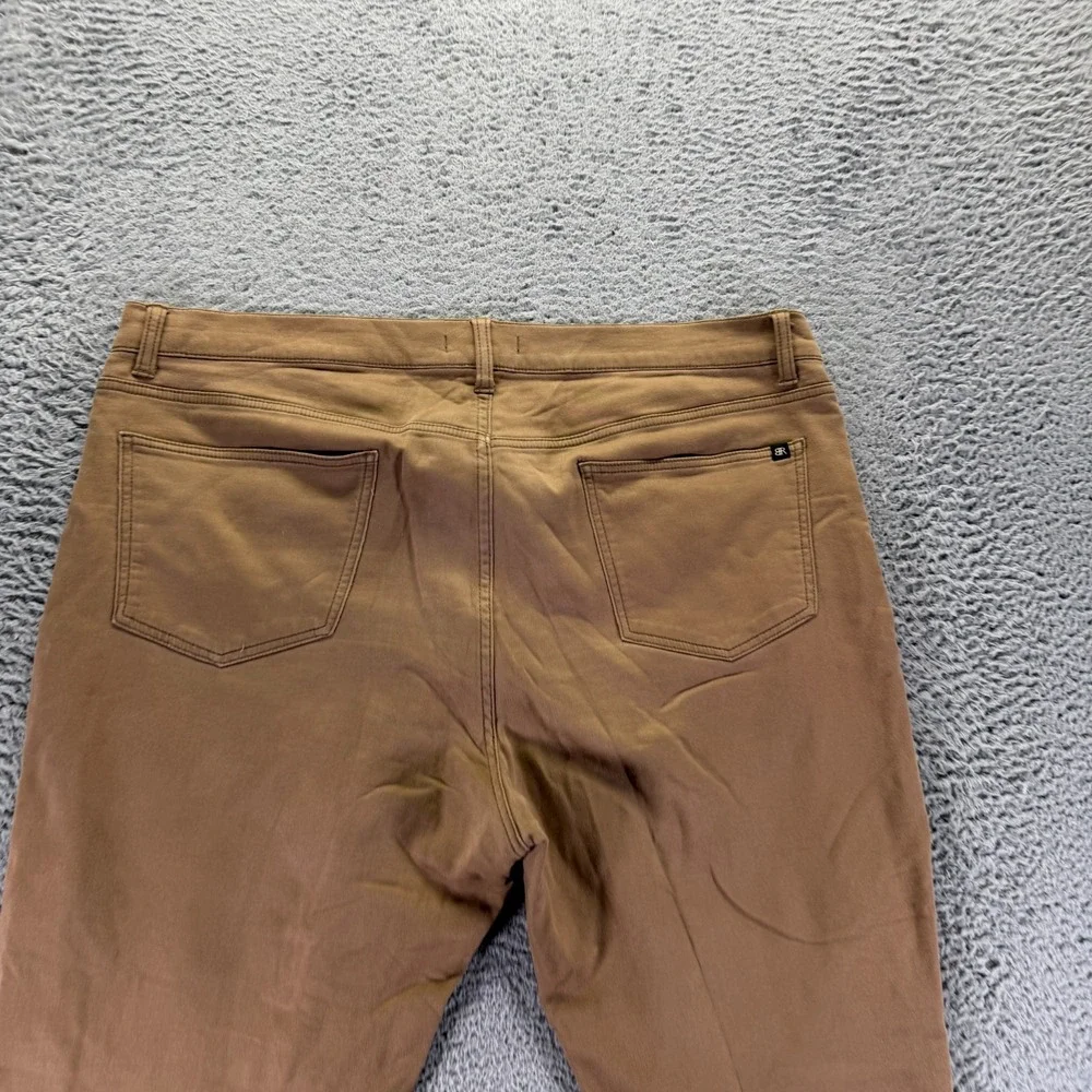 Banana Republic Pant Mens 42x28 Brown Cotton Chino Straight Leg Business Stretch